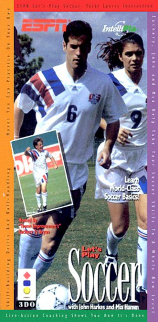 ESPN Let's Play Soccer box art for 3DO